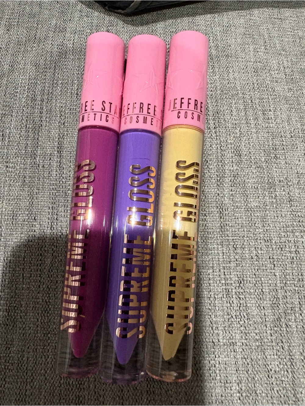 Jeffree Star Supreme Gloss - Pink Packaging with Gold Accents